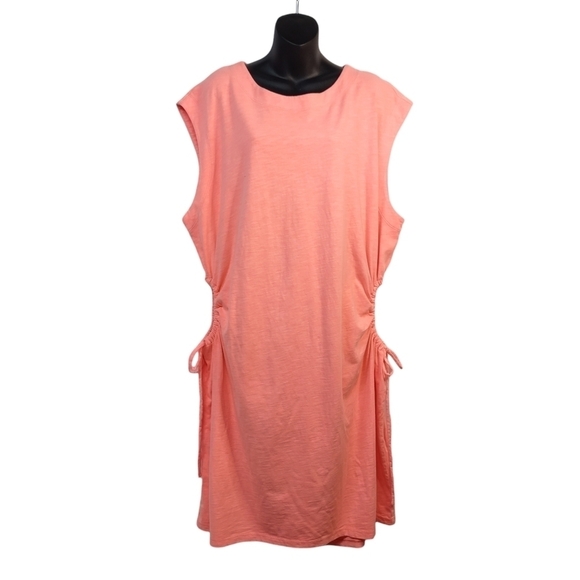 University Thread Women's Dress Pink Color Side Cut Out Size 1X NWT - Picture 1 of 9